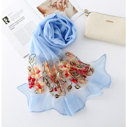 Apparel Accessories, Scarves and Wraps, Embroidered scarf, Prevent bask in cape