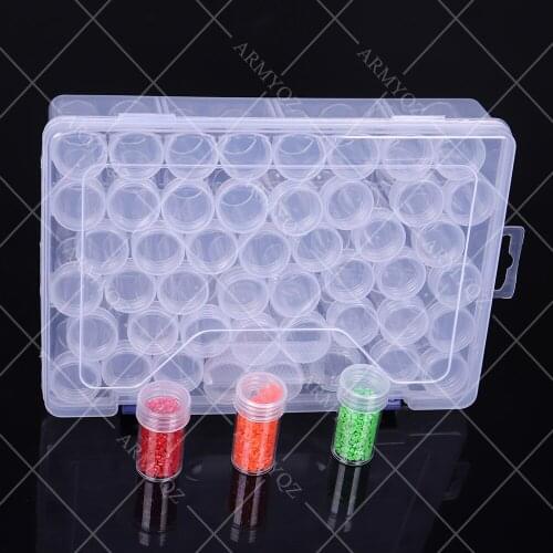 ARMYQZ 28/44/45/46/47/48pcs Diamond Painting Tools Accessories Beads Container Rhinestone Diamond Embroidery Stone Storage Box