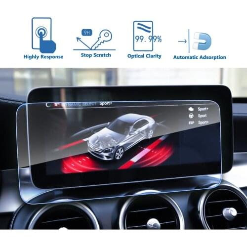 LFOTPP Car Multimedia System Screen Protector For C-CLASS W205 10.25Inch 2018 Display Screen Auto Interior Protective Sticker