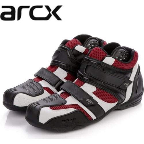 Free shipping 1pair Mens Offroad Sport Motorcycle MX GP Racing Cowhide Leather Motorcycle Boots Moto Shoes