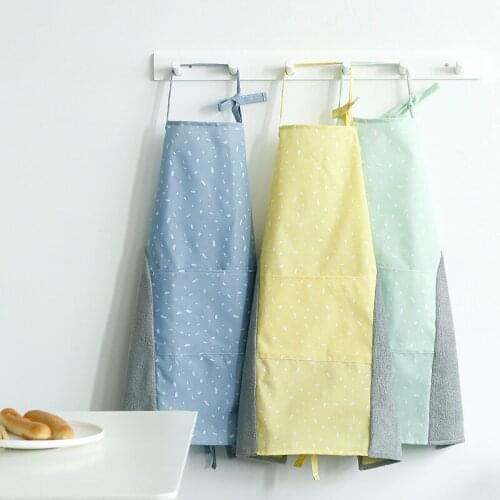 Independent Design Home Cloth Art Hand-wiping Apron Fashion Cooking and Cooking Kitchen oil-proof Coverall