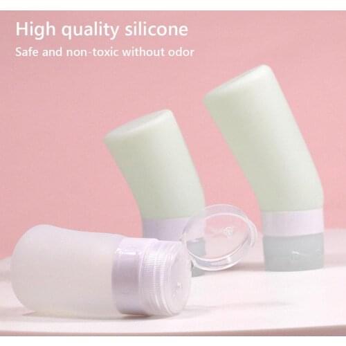 4Pcs 60/90ml Travel Leakproof Shampoo Lotion Cream Storage Bottle Empty Container Refillable Bottle Cosmetic Container