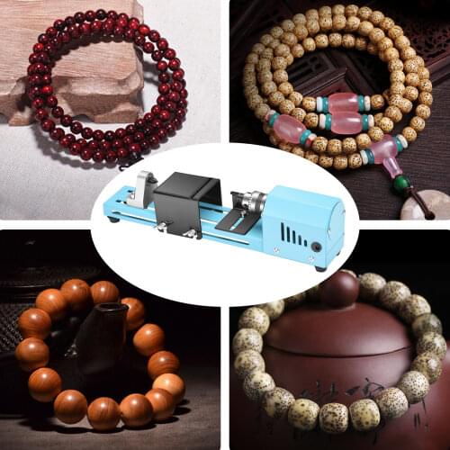 Small Bead Engraving Machine Miniature Buddha Beads Lathe Grinding Polishing And Cutting Lathe Mini DIY Woodworking Lathe