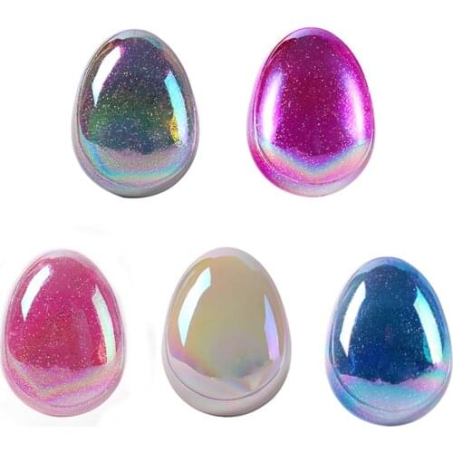 Shiny Egg Comb Mini Magic Massage Comb Hair Brush Anti-static Smoothing Salon Hair Styling Tool Round Shape Professional Barber