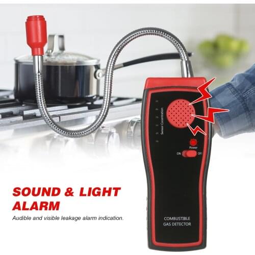 KKmoon Digital Gas Detection Instrument Gas Leak Tester Gas Analyzer Handheld Combustible Gas Detector with Sound Light Alarm