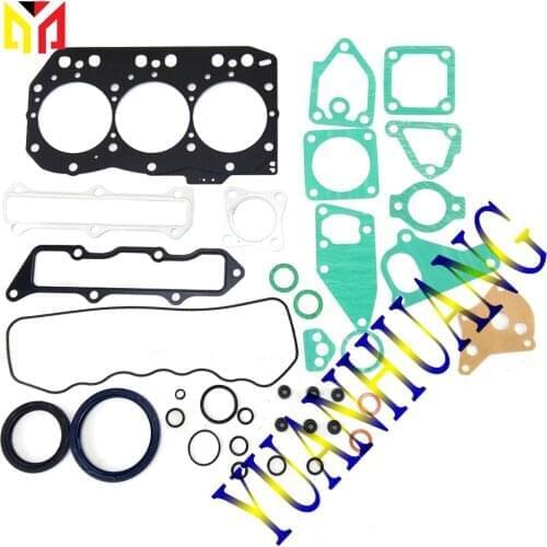 For Yanmar 3D82 Overhaul Set Kit Tractor Engine Parts Full Gasket Excavator Diesel Cylinder Head