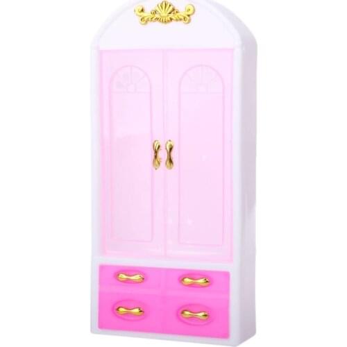 Doll Closet Wardrobe Princess Bedroom Furniture Doll Accessories For Barbie Dolls Girl Doll
