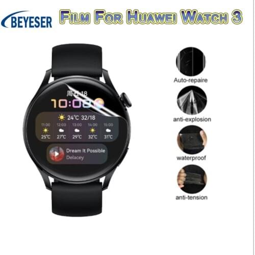 New Arrival 2PC Hydrogel Film Transparent Full Screen Easy To Install Anti-Dirty Protective cover Film For Huawei Watch 3