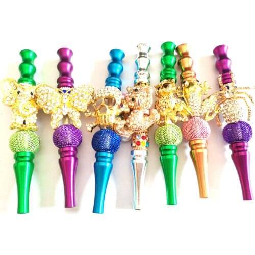 New designs ship faster Animal Designs Cigarette ring Woman Blunt Holder Shisha Mouthpiece Hookah Tips