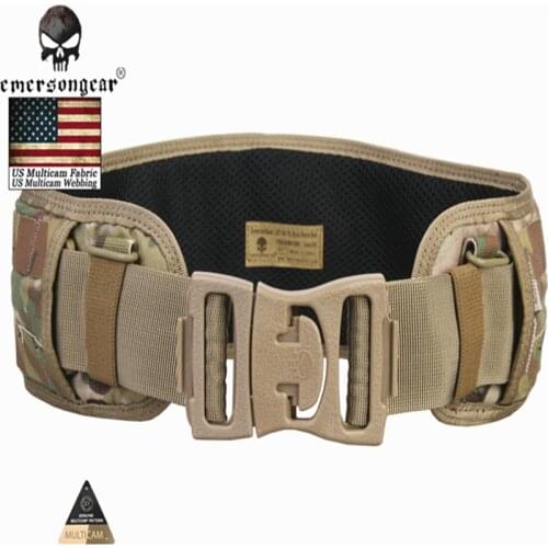 NEW EMERSONGEAR Molle Belt Tactical Airsoft Paintball Combat Molle Belt LBT1647B Style Padded Waist Belt Multicam Black EM9012