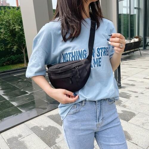 Women Solid Color Bag Canvas Small Messenger Fashion Handbags Purse Chest Shoulder Female Travel Branded Trending Handbags