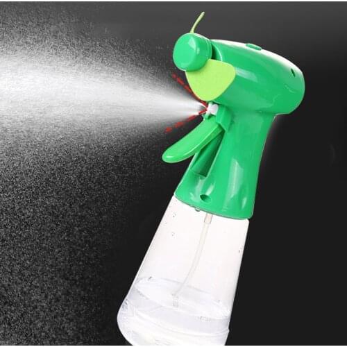 Portable 2 in 1 Mini Fan Humidifier Water Spray Misting Fan Handheld Outdoor Summer Water Bottle Sprayer Cooling Fan Radiator