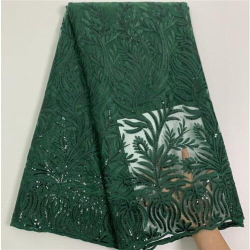 Latest Christmas Dress African Sequin Voile Lace Fabric Embroidery French Net Lace Fabric Nigerian Tulle Mesh Lace For Party
