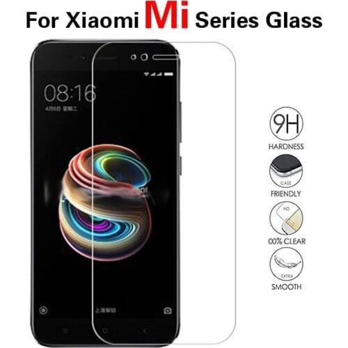 Clear Front Tempered Glass For Xiaomi Mi 8 5x 7 1s 2 3 4 5 4i 5s Screen Protector Film Protective Glass Cover + Cleaning Tools