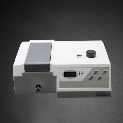 Visible Spectrometer Wavelength 330-1020nm Spectrophotometer Tester Precision Vis Photometer with Analyser Cuvette Kit