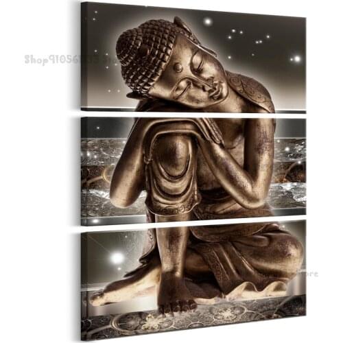 Buddha statue diy diamond painting rhinestone mosaic 5d embroidery diamond kits full square/round drill 3 pcs set GG2442