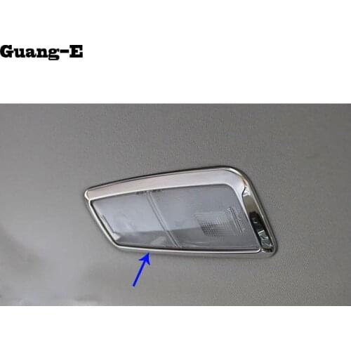 Car styling cover stick Stainless steel rear back read reading light switch trim 1pcs For Toyota Corolla Altis 2014 2015 2016