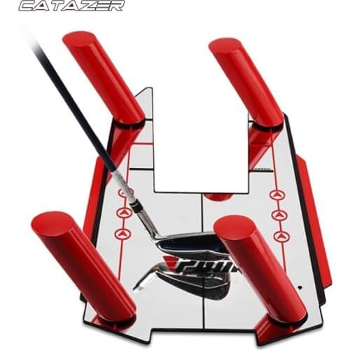 Golf Cart Jl Golf Golf Balls Golf Swing Trainer Shape Shots Swing Practice Mirror with Carry Bag Golf Accessories