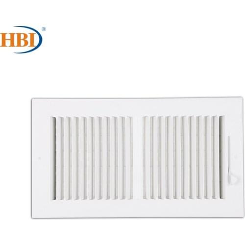 HBI 2-Way W12"xH6" Straight-Blade Ventilation Grille Air Outlet Valve Air Supply Register Air Vent Cover Steel Ceiling/Sidewall
