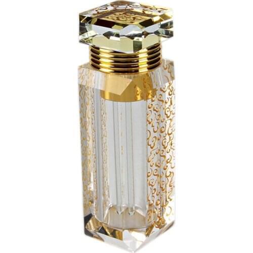 High Quality Decorative Empty 3ML Portable Crystal Attar Aromas Oil Perfume Bottle