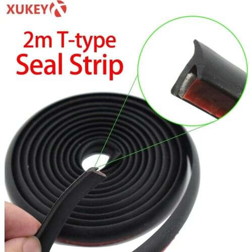 2m Car T-Shape Seal Strip For Honda Accord Civic CR-V HR-V Pilot Fit Odyssey Elysion City Toyota Corolla Camry Yaris Sienna Vios