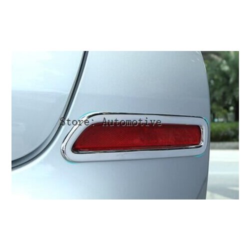 For Nissan Murano 2015 2016 2017 Chrome Rear Bumper Reflector Fog Light Lamp Cover Trim Foglight Molding Garnish Frame Bezel 2pc