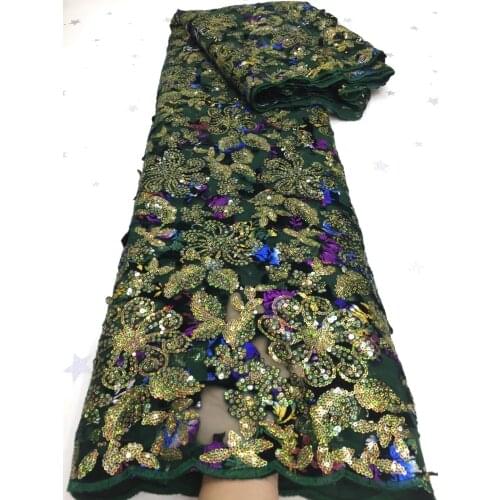 African Lace Fabric 2021 High Quality Lace Nigeria Tulle Lace Fabric Bridal French Mesh Lace Fabric Sewing Clothes FJ4368