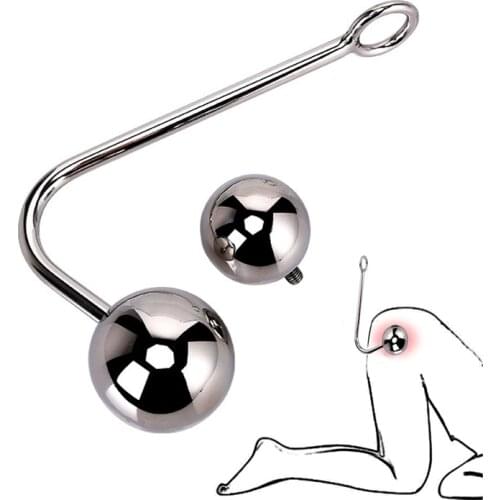 New Butt Plug Adult Games Adult Erotic Toys Metal Stainless Steel Anal Toys Beads Balls Anal Hook Dilator Sex Toys for Men Women