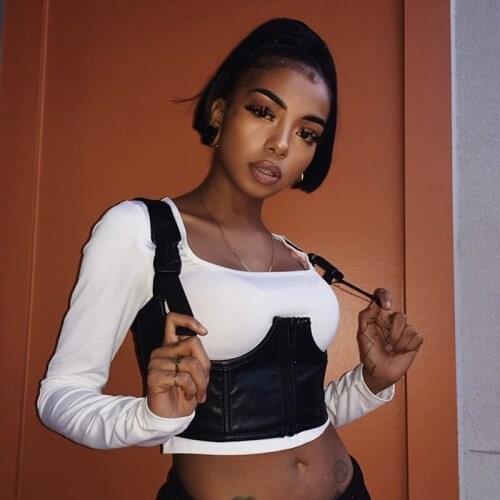 Women Sexy Underbust Gothic Corset Belly Control Bodice Modeling Strap Steampunk Bustier Slim Leather Buckle Vest Waist Trainer