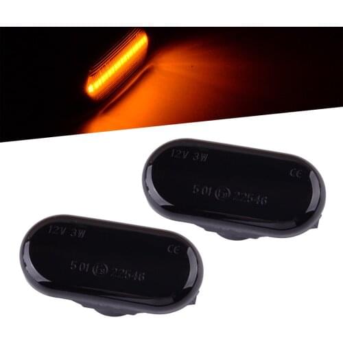Dynamic Flowing LED Side Marker Repeater Turn Signal Indicator Light Lamp Fit for Nissan Navara 350Z Pathfinder R51 Qashqai J10