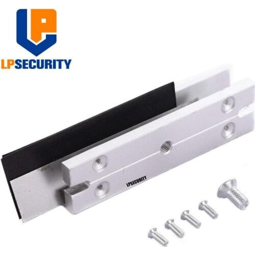 LPSECURITY U shape bracket for 180KG/350LBS electric magnetic lock for frameless glass door