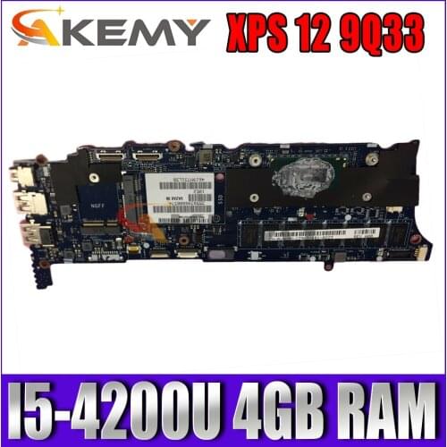 For DELL XPS 12 9Q33 Laptop Motherboard I5-4200U 4GB RAM LA-9262P CN-0M6JYR 0M6JYR M6JYR 0FP7W 0FPTW ested 100% work