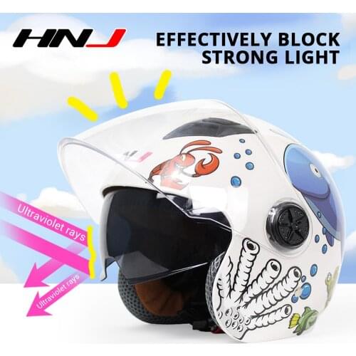 Open Face Motorcycle Helmet For Children Casque Moto Super Light Kids Riding Motocross Helmets Motorbike Helmet Capacete Moto