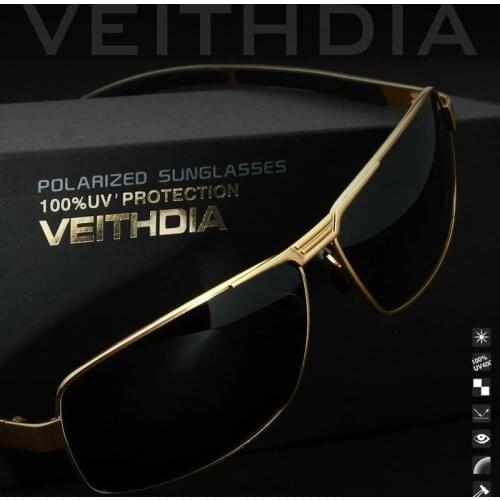 VEITHDIA Brand Mens Sunglasses Polarized Sun Glasses Driving Glasses oculos de sol masculino Eyewear Accessories shades For Men