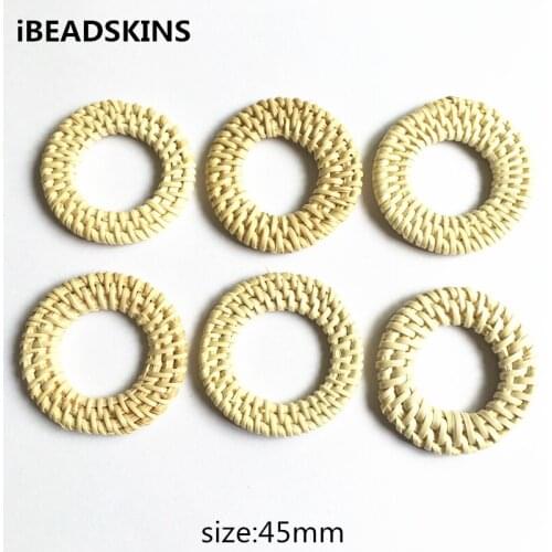 New arrival! 20pcs/lot 45mm or so Rattan rings-shape charm beads for Jewelry DIY (Design as shown)