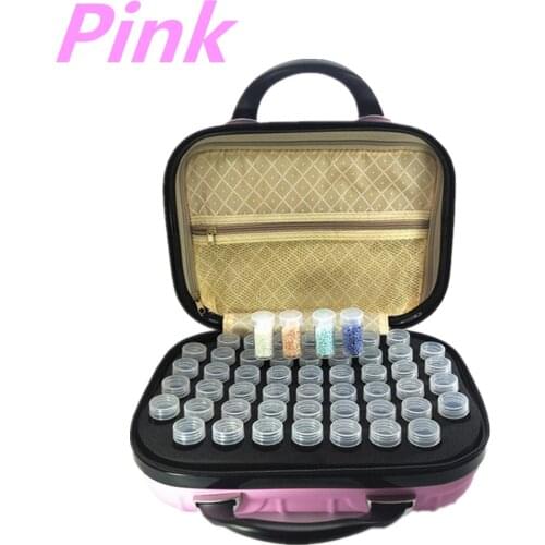 New product 132 bottling diamond painting storage box portable storage box display box transparent jar bag