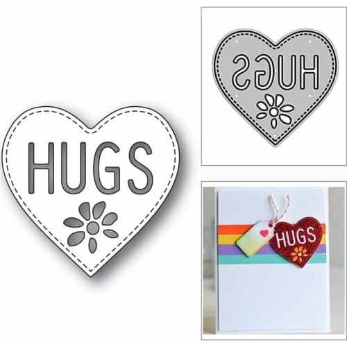 New Stitched Heart Hugs Daisy 2020 Metal Cutting Dies for DIY Scrapbooking and Card Making Decorative Embossing Craft No Stamps