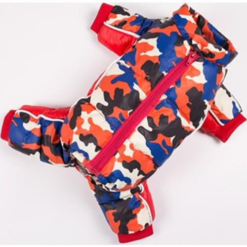 Dogs Clothes Pets Winter Down Jacket Cat Thicken Warm Dog Jumpsuit Small Dogs Overalls Puppy Overcoat Costumes For Small Dogs