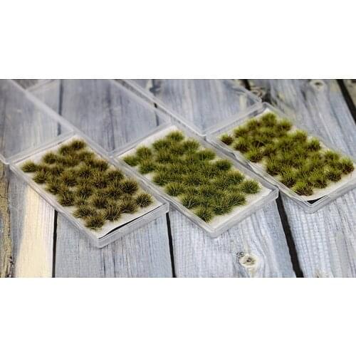 One Pack Irregular Grass Clusters 5mm Grass Tufts Model Scenery Railway Wargame PJ06Z