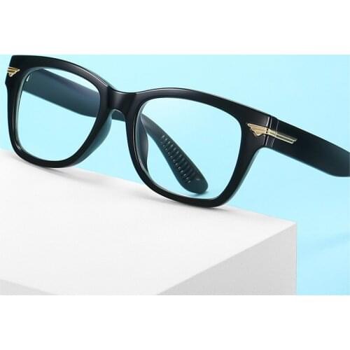 Vintage Square Anti-Blu-Ray TR90 Women Glasses Frame Fashion Clear Lens Eyewear Men Optical Frame Computer Goggles