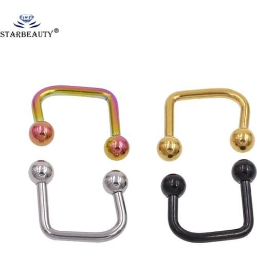 Sold As 1Pc/Lot 4 Colors Available Lip Ear Septum Ring Hoop Fake Nose Ring Fake Piercing Cilp On Nose Ring