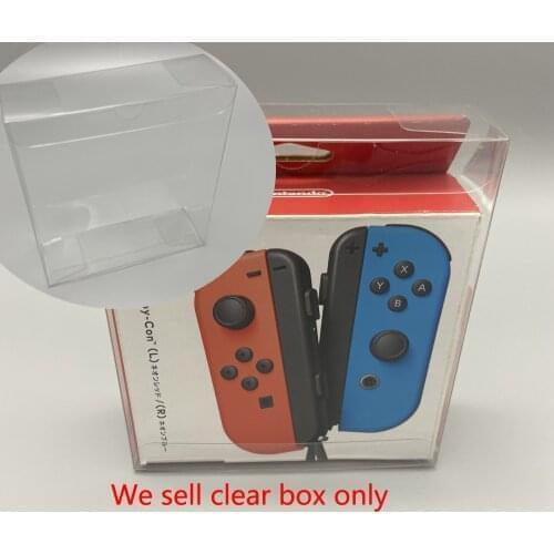 100pcs Clear transparent box For SWITCH NS joycon game controller Display storage PET Box