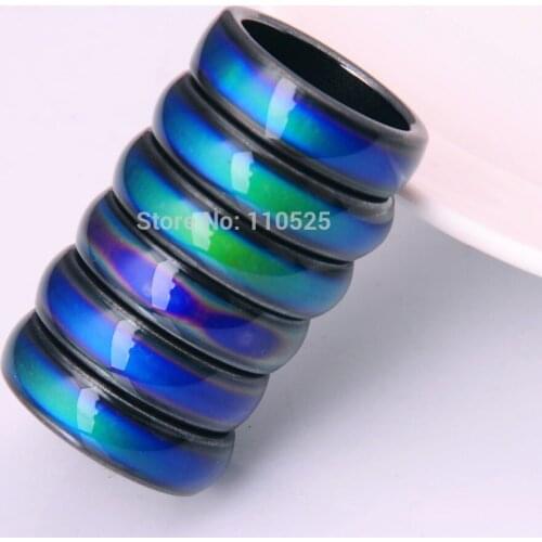 Hot Sales Fashion Magnetic Hematite Rings For Women & Men 60PCS/lOT Healing Mood Tracker Exclusive Customization