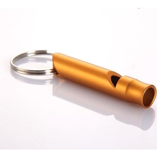 10pcs/set Whistle Outdoor Island Adventure Survival Whistle Holiday Party Whistle Steel Key Ring Football Referee Fan E11064