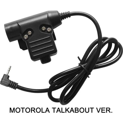 Tactical PTT U94 PTT military headset adapter for walkie talkie PTT Motorola 1 pin Kenwood Talkabout radio