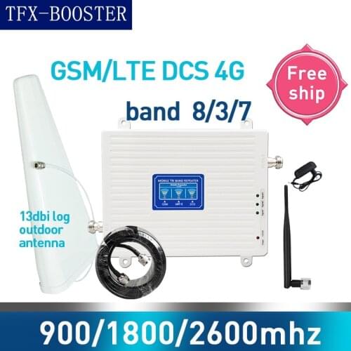 TFX-BOOSTER booster amplifier 4g 900 1800 2600 GSM DCS LTE 2G 3G 4G Tri-Band Cellular signal Repeater GSM Mobile Signal Booster