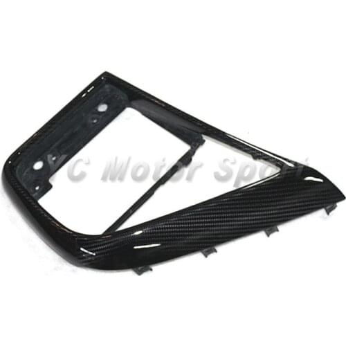 Dry Carbon Fiber Interior Trim Fit For 08-14 R8 V8 V10 Spyder&Coupe LHD Monitor & Air Con Vent Surround Cover Kit Car-styling