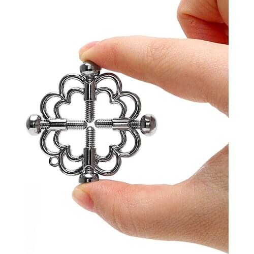 EXVOID 1 Pair Breast Clamp Fetish BDSM Nipple Clip Sex Shop Slave Restraint Adult Game Halloween Party Cosplay Sex Toy For Women