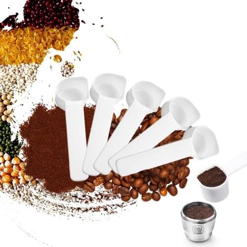 25/50 pcs Plastic Scoop Coffee Measuring Spoon for Milk Powder Liquid Seasoning Refillable Mini Size Kitchen Flatware Cutlery