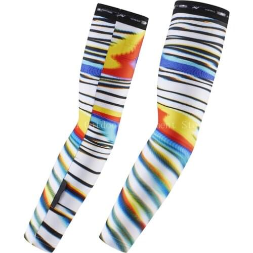 1Pairs Quick Dry UV Protection Running Arm Sleeves Basketball Elbow Pad Fitness Armguards Sports Cycling Arm Warmers